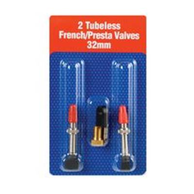 No Flats Valves (2) TUBELESS FRENCH/PRESTA 32 mm